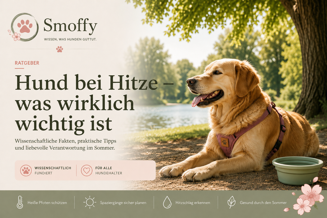 Hund bei Hitze: Heiße Pfoten, Asphalt, Hitzschlag & sichere Spaziergänge im Sommer