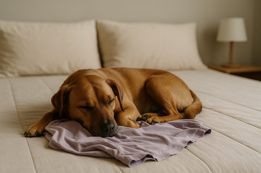 Warum schläft mein Hund auf meiner Kleidung?