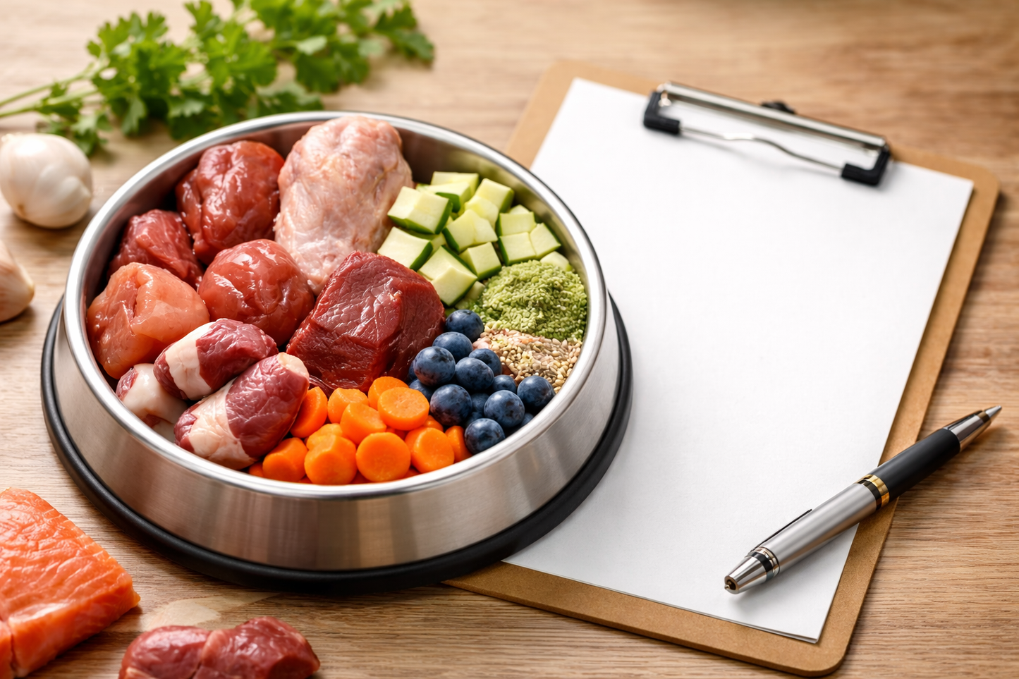 Personalized BARF nutrition plan